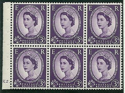 SB90 Wilding booklet pane Edward Crown perf type Ie cyl K2 Dot L M MOUNTED MNT