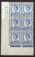4d Multi Crowns on White cylinder 26 No Dot perf type A (E I) MNH