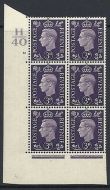 1938 3d Violet Dark colours H40 18 No Dot perf 5(E I) block 6 UNMOUNTED MINT MNH