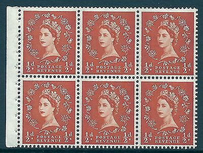 SB7 Wilding booklet pane Crown on Cream perf type I UNMOUNTED MNT MNH