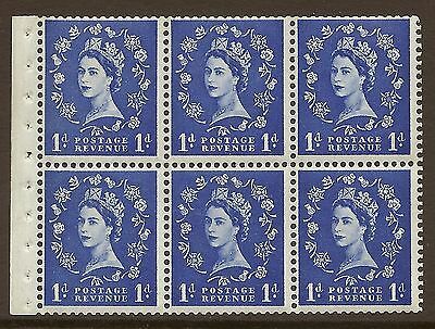 SB39 Wilding booklet pane Graphite perf type I UNMOUNTED MNT MNH