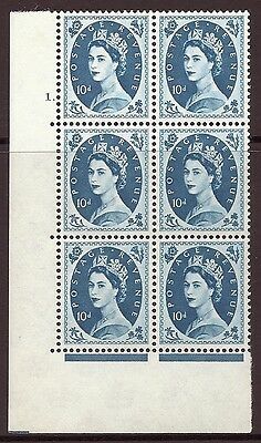 10d Multi Crowns on White cylinder 1 Dot perf type A (E I) UNMOUNTED MINT