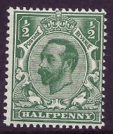 sg323 N1(4) ½d Bluish green Downey Head with cert unmounted mint/MNH