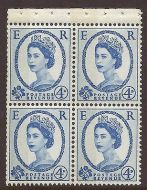 SB110a Wilding booklet pane violet phos Broad band left UNMOUNTED MNT MNH