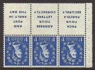 SB29a 1d Wilding booklet pane perf type I UNMOUNTED MNT MNH