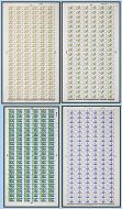 1968 Anniversaries Complete set of Sheets - 4 values UNMOUNTED MINT/MNH.