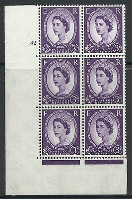 3d Wilding Violet 4mm Phosphor CB cyl 82 No Dot perf A(E I) UNMOUNTED MINT