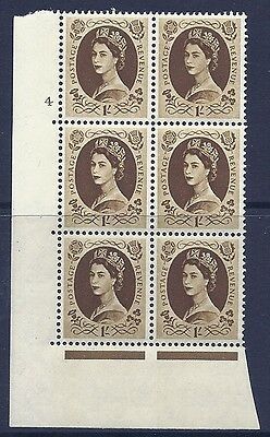 1 - Multi Crowns on Cream cylinder 4 No Dot perf type A(E I) UNMOUNTED MINT MNH