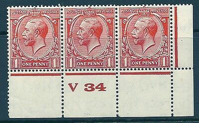 1d Scarlet Block Cypher Control V34 perf UNMOUNTED MINT MNH