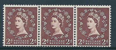 S38e 2d Wilding Edward Crown - variety watermark sideways UNMOUNTED MINT