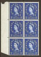S15b 1d Wilding Graphite lines variety - daffodil stem flaw UNMOUNTED MINT MNH