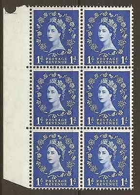 S15b 1d Wilding Graphite lines variety - daffodil stem flaw UNMOUNTED MINT  MNH