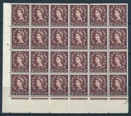 S37g 2d Wilding Edward Crown with tadpole variety - retouch MOUNTED MINT