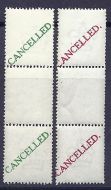 ½d  1d Downey Head Coil trials overprinted CANCELLED UNMOUNTED MINT MNH