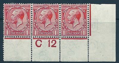 N16(1) 1d Bright Scarlet Royal Cypher Control C 12 perf Lightly MOUNTED MINT