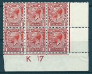 N16(14) 1d Scarlet-Vermilion Royal Cypher Control K17 with RPS cert MOUNTED MINT