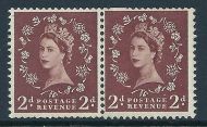 S39d Horizontal Wilding 57 Graphite Coil join strip UNMOUNTED MINT MNH