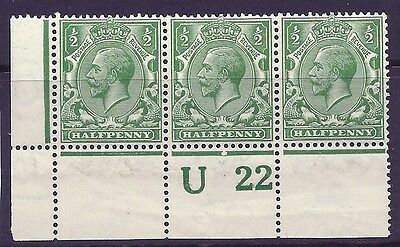 N14(17) ½d Cobalt Green Control U 22 perf UNMOUNTED MINT