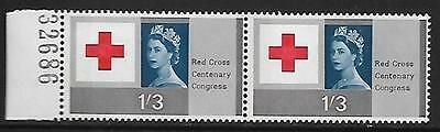 1963 Red Cross 1 3 (phos) - Listed NB left UNMOUNTED MINT - MNH