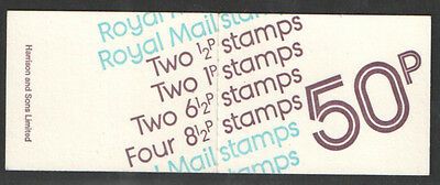 FB1a 1976 March 50p Decimal Machin Folded Booklet - good perfs