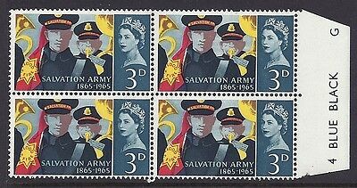 Sg 665a 1965 Salvation Army 3d (Ord) - Listed Flaw - Diadem Flaw UNMOUNTED MINT