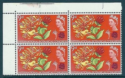Sg 657c 1964 Botanical 9d (Ord) - Listed Flaw - Line Through INTER - MNH