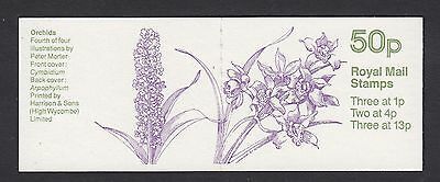 FB30 Sept 1984 Orchids (4th of 4) 50p Folded Booklet - good perfs