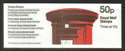 FB31 Nov 1985 Pilar Box 50p Folded Booklet - good perfs