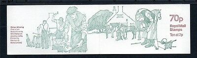 FD2b Jan 1978 70p Horse Shoeing (1st Country Crafts) Folded Booklet - good perfs
