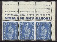 QB20a 1d Light Ultramarine Booklet pane perf type Ie UNMOUNTED MNT MNH