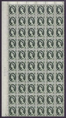 S128B 9d Wilding Violet Phos variety - Broken Daffodil R.7 2 UNMOUNTED MINT MNH
