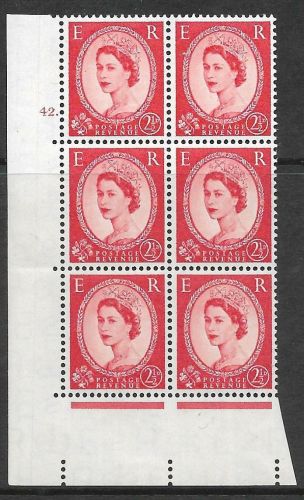 2½d Wilding Edward Crown cyl 42 Dot Perf A(E I) UNMOUNTED MINT
