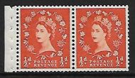 SB3 ½d Tudor Wilding booklet pane perf type E UNMOUNTED MNT MNH