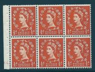 SB4 Wilding booklet pane Edward Crown cylinder E4 Dot perf Ie UNMOUNTED MNT MNH