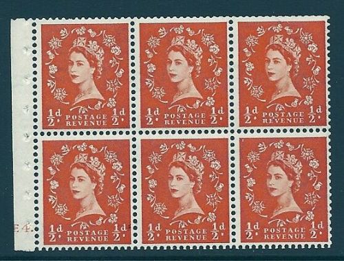 SB4 Wilding booklet pane Edward Crown cylinder E4 Dot perf Ie UNMOUNTED MNT MNH