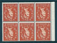 SB4a ½d x 6 Wilding booklet pane perf type I UNMOUNTED MNT MNH
