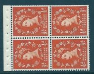 SB10 ½d Crowns left Wilding booklet pane perf type I UNMOUNTED MNT MNH
