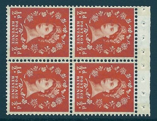 SB18a Wilding booklet pane Blue Phos Cream perf type AP UNMOUNTED MNT MNH