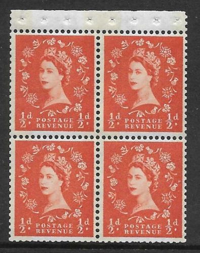 SB19 Wilding booklet pane Blue Phos White perf type AP UNMOUNTED MNT MNH