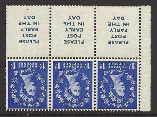 SB24a Wilding booklet pane Tudor perf type I UNMOUNTED MNT MNH