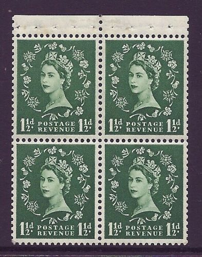 SB60 Wilding booklet pane Tudor perf type P UNMOUNTED MNT MNH