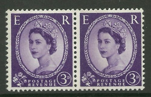 Sg 615ba S78ba 3d Wilding Phosphor pair with variety - UNMOUNTED MINT