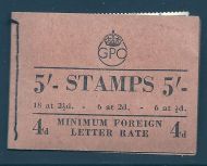 BD28 5 - Dec 1950 GVI GPO Booklet complete with all panes MNH
