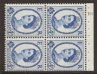SB106a Wilding booklet pane Crowns Cyl N4 No Dot perf type I UNMOUNTED MNT MNH