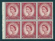 SB80 Wilding booklet pane Tudor Crown perf type I UNMOUNTED MNT MNH