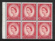 SB81 Wilding booklet pane Edward Crown perf type Ie Bottom UNMOUNTED MNT MNH