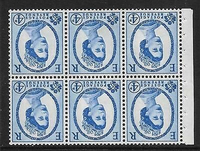 SB111a Wilding booklet pane Violet phos 9.5mm perf type Ie Bottom UNMOUNTED MNT