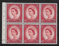 SB80 Wilding booklet pane Tudor Crown perf I cyl J3 No Dot UNMOUNTED MNT