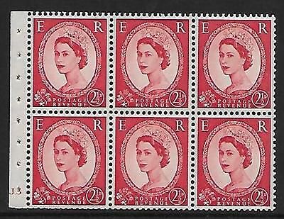 SB80 Wilding booklet pane Tudor Crown perf I cyl J3 No Dot UNMOUNTED MNT