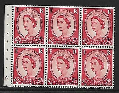 SB80 Wilding booklet pane Tudor Crown perf type I cyl J 3 No Dot UNMOUNTED MNT